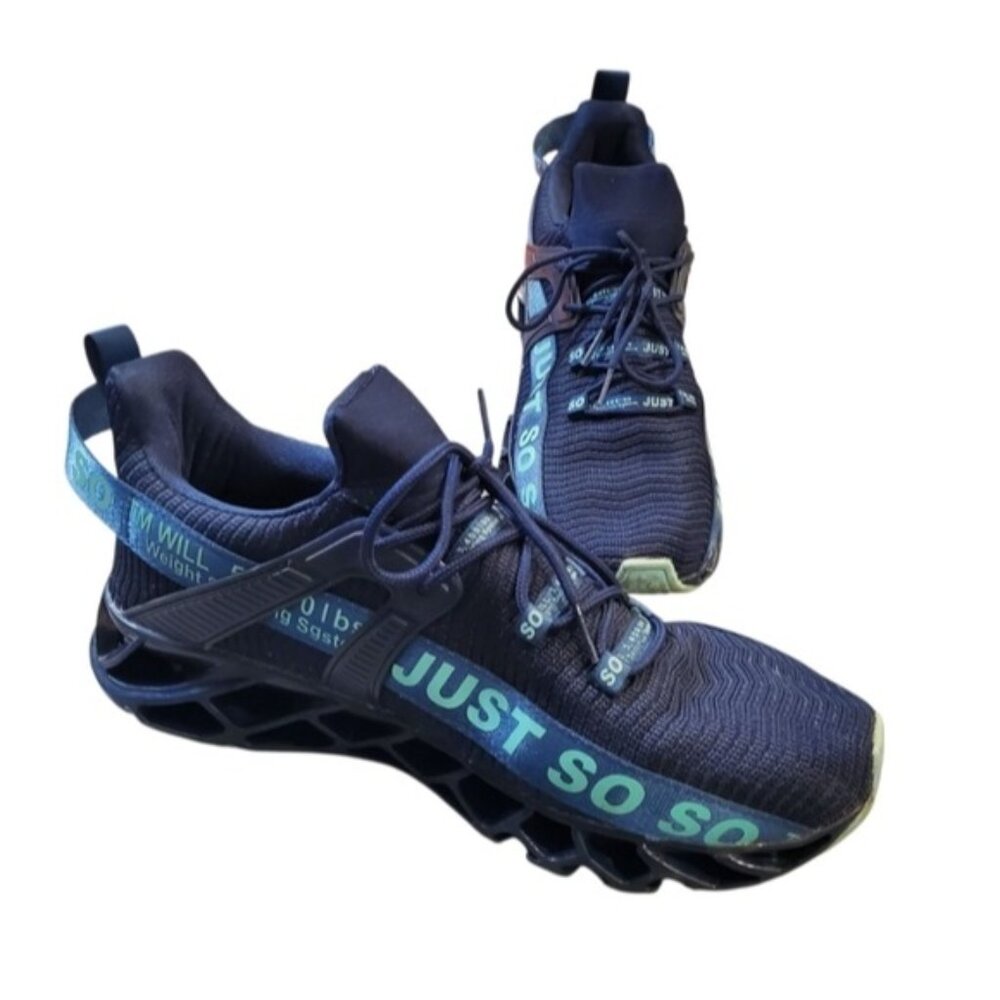 Just So So Men's Casual Running Sports Shoes Size US 12 /Euro 45 Navy